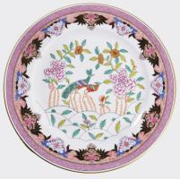 Herendi Pekingi fácán PP mintás dísztányér. Kézzel festett, jelzett, hibátlan d 28 cm