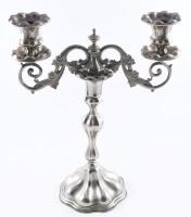 Kétrészes kétágú gyertyatartó, 26x33 cm