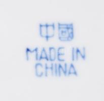 Kínai rizsszemes 6 darab csésze alátéttel, d: 12 cm