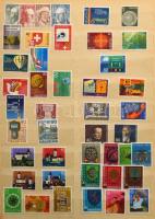 Svájc 1966-1982 gyűjtemény A/4 berakóban / Switzerland collection in A/4 stockbook (névérték hivatal...