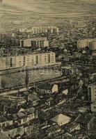 Csisztu Mihály (1933-2008): Szolnoki városkép, 1978. Rézkarc, papír, jelzett, próbanyomat IV bélyegz...