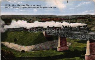 1917 Ruse, Rousse, Rusze, Russe, Roustchouk, Rustschuk; Le pont du chemin de fer pres de la ville / ...