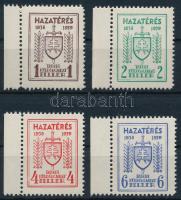 1939 Soproni tábori küldöncjárat II. kiadás ívszéli sorozat (85.000) / Sopron courier post stamp II. issue complete margin set