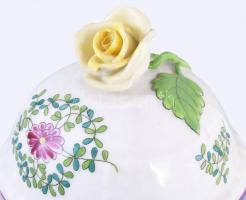 Herendi Eton mintás kávés készlet 10 darabja, közte 1 alátét és egy csésze sérült, rózsán lepattanás...