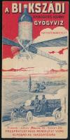 cca 1910 Bikszádi természetes ásvány gyógyvíz számolócédula