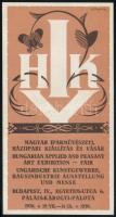 1930 Magyar Iparművészeti, Háziipari Kiállítás és Vásár számolócédula, szign. ifj. Richter