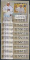 2025 9 db Ferenc pápa blokk, sorszám követöek / 9 block, consecutive numbers