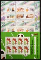 Oroszország modern blokk és kisív tétel másodpéldányokkal, benne kevés szovjet, 8 lapos A/4 berakóba...