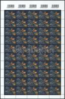 2025 Bélyegnap sor vonalkódos hajtott 50-es ívekben / Stamp day 50 sets in folded complete sheets wi...