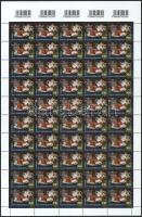 2025 Bélyegnap sor vonalkódos hajtott 50-es ívekben / Stamp day 50 sets in folded complete sheets wi...