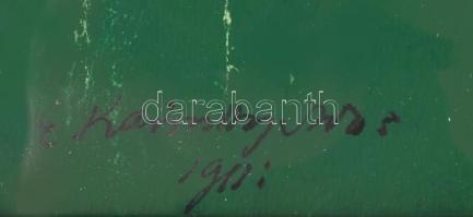 Karinthy (Karinthi) Ada (1880 - 1955): Hölgyek az erdőben (szecessziós illusztráció), 1911. Akvarell...