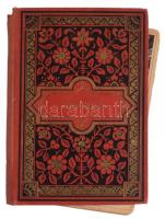 cca 1895 Drezda (Dresden), leporelló 20 db keményhátú fotóval, Römmler &amp; Jonas, Dresden, díszes egészvászon-borítóval, kisebb ázásnyomokkal, a leporelló több részre vált, egyenként: 10,5x16,5 cm