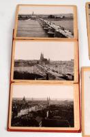 cca 1895 Drezda (Dresden), leporelló 20 db keményhátú fotóval, Römmler &amp; Jonas, Dresden, dís...