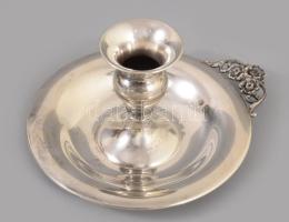 Ezüst (Ag) gyertyatartó, jelzett, nettó 90g