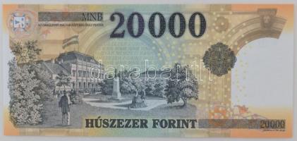 2016. 20.000Ft alacsony soszámmal "GZ 0000028" T:UNC