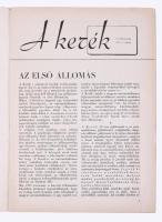 1937 A Kerék c. autós folyóirat X. évf. 1-3 száma, Kiadótulajdonos: Magyar Ruggyantaárugyár Rt. Bp.,...