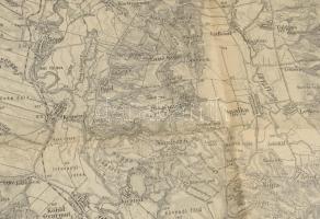 cca 1910 Magyarszőgyén és Esztergom környéke (Mgy. Szölgyén und Gran), katonai térkép, 1 : 75.000, K...