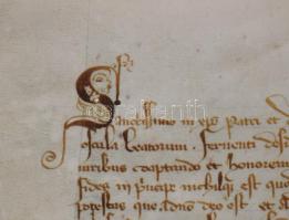 1310-ből származó oklevél facsimile másolata, Faksimile Archiv Verlag, 52x53 cm