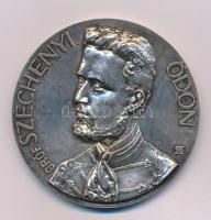 1977. "Gróf Széchenyi Ödön / Hableány Emléktúra Budapest-Párizs 1867-1977" kétoldalas, jelzett Ag emlékérem kapszulában. Szign.: SZZ (103,70g/0.835/59mm) T:AU, patina