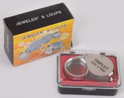 Ékszerész lupé, 30x, eredeti dobozában