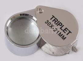 Ékszerész lupé, 30x, eredeti dobozában