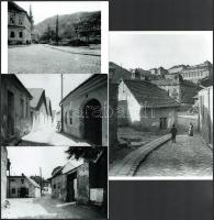 cca 1930 előtti felvételek a budai Tabánról, 4 db modern nagyítás, jelzés nélkül, 21x15 cm és 10x15 cm