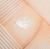 Kaiser op-art modern váza. Terv: Michaela Frey. Festett biszkvit porcelán, jelzett, hibátlan, m: 18 ...