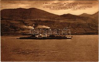 A Magyar Királyi Folyam- és Tengerhajózási Részvénytársaság (MFTR) "VÉRTES" vontató gőzöse / VÉRTES Hungarian steam tug, she was requisitioned by the k.u.k. Zentraltransportleitung (ZTL) for service on the Danube during the First World War