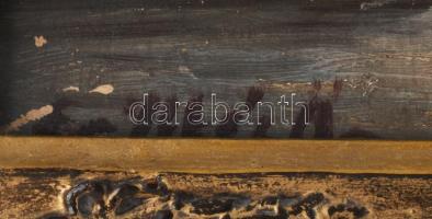 Edvi Illés Ödön (1877-1945): Őszi borulás. Olaj, karton, jelzett. Felületi sérülésekkel. Hátoldalán ...