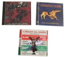 3 db zenei CD: Egészséges Fejbőr - Csodaszarvas; Magyar Betiltva (Válogatás); Aurora - Előre K*rvák Gengszterek. Vegyes állapotban.