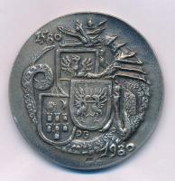 Peternák Gusztáv (1928-2003) 1980. "Bethlen Gábor / 1580-1980" kétoldalas, jelzett Ag emlékérem. Hátoldalán "FÖÉ" gyártói jelzéssel (43,83g/0.835/44mm) Mindösszesen 56 legyártott darab! T:XF, pici peremhiba, patina