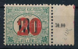 1915 Kisegító portó 41 ívszéli, 3. vízjelállás (~20.000)