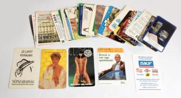 37 db vegyes kártyanaptár, közte két erotikus
