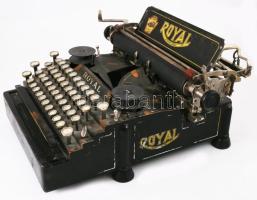1906-1914 Royal Typewriter Company Royal "Flatbed" írógép. Jó állapotban, 38x38 cm