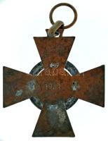 1942. "Tűzkereszt II. fokozata" bronzozott hadifém kitüntetés mellszalag nélkül és kitölte...