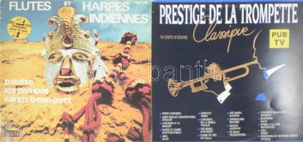 17 darab bakelit lemez, közte jó darabokkal, több francia kiadással