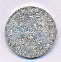 Német Államok / Poroszország 1911A 3M Ag "Breszlau Egyetem" T:AU
German States / Prussia ...