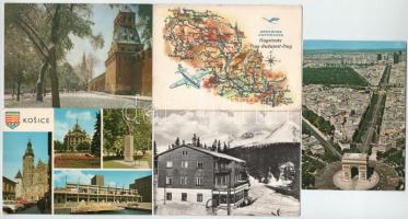 100 db modern külföldi városképes lap