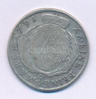 Német Államok / Szászország-Albertine 1791IEC Tallér Ag "III. Frigyes Ágost" Drezda (13,66g) T:F German States / Saxony-Albertine 1791IEC Thaler Ag "Friedrich August III" Dresden (13,66g) C:F Krause KM# 1027