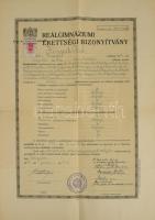 1937-1947 Hunyadi Jenő 4 db okmánya, közte kinevezés Szinyei-Mersei Jenő (1888-1957) vallás- és közo...