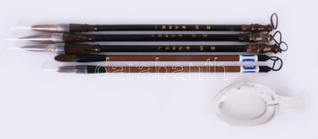 Kínai kalligráfia szett, h: 33 cm