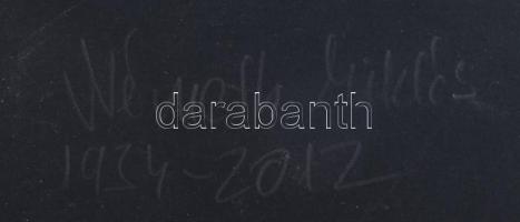 Csepeli Németh Miklós (1934-2012): Társaság. Akvarell, papír, jelzett, plexiüvegezett keretben, 30×2...