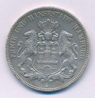 Német Birodalom / Hamburg 1908J 5M Ag T:VF kis patina
German Empire / Hamburg 1908J 5 Mark Ag C:VF ...