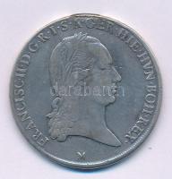 Osztrák Németalföld 1793M 1 Koronatallér / Couronne Ag "II. Ferenc" Milánó (29,30g) T:VF,F kis ph. patina, fülnyom Austrian Netherlands 1793M 1 Kronenthaler / Couronne Ag "Francis II" Milan (29,30g) C:VF,F small edge error, patina, ear mark Krause KM#62