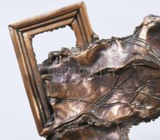 Győrfi Sándor (1951-): Civis Hotels Nívódíj. Bronz, 24x20 cm, jelzett