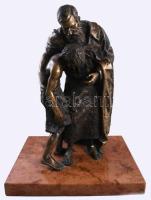 Varga Zoltán (1963-) A tékozló fiú. 2001. Bronz, márvány talapzaton, m: 39,5 cm /// Zoltán Varga (1963-) The Prodigal Son. 2001. Bronze, on a marble base, height: 39.5 cm. /// KIZÁRÓLAG SZEMÉLYES ÁTVÉTEL, NEM POSTÁZZUK! / ONLY PERSONAL COLLECTION AT OUR OFFICE!