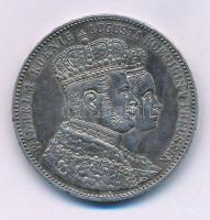 Német államok / Poroszország 1861. Tallér Ag "I. Vilmos és Auguszta koronázása" (18,59g) T...