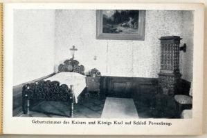 IV. Károly király és Zita királyné országjárása, képeslapfüzet 20 lappal, teljes, benne több Erdély ...