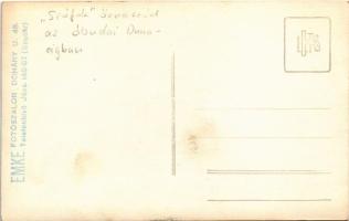 SIÓFOK (ex SM Pb CSUKA) Magyar Királyi Honvéd Folyamőrség őrnaszádja az óbudai Duna-ágban. EMKE Fotó...