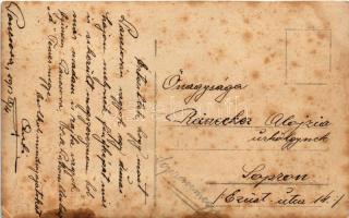 1913 Pancsova, Pancevo; SM Pb "d" őrnaszád, matrózok. Dunaflottilla / K.u.K. Kriegsmarine ...